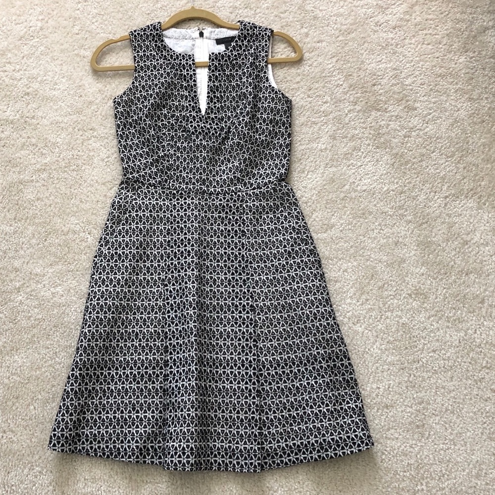 J Crew Eyelet Black / White Dress